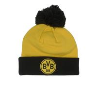 Czapka Puma 02555201 BVB ESS POM POM BEANIE Żółta ADULT