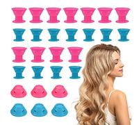 CZAYEFNH 40 Pcs Cheveux DIY Rouleaux, Bigoudis Cheveux, Heatless Curlers, bigoudi en silicone, pour cheveux longs Bigoudis DIY Curling Tool Bigoudi Auto Agrippant pour, 2 tailles