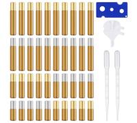 CZAYEFNH Flacon Roll On Vide, 30pcs Roll On Huile Essentielle Vide Bouteil Brun Verre Flacon Roller Rechargeable, Avec Bille en Acier Inoxydable pour Parfums, Aromathérapie, Massage, Voyage