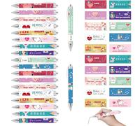CZAYEFNH Stylo infirmière Lot de 20 pcs Multicolores - stylos à Bille rétractables Motifs Soins médicaux - Cadeaux Pratiques pour Personnel Soignant au Quotidien