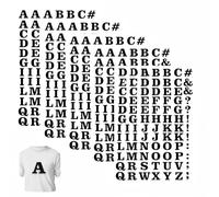 CZAYEFNH Vitaa Lettres Thermocollantes Textile - Ensemble de 4 Patchs Thermocollants Personnalisables pour Tissus, Vêtements et Accessoires DIY