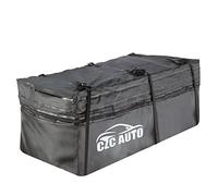 CZC Auto Sac de Transport Extensible pour attelage de Voiture, Camion, SUV, Vans, bacs d'attelage, paniers d'attelage, sûrs, Stables et durables, Doux Noir