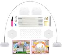 CZCPARY Balloon Arch Stand Kit,Arche Ballon,Kit Arche Ballon,Adjustable Stand with Water Fill Base and Durable Fiber Sticks for Wedding, Graduation and Birthday, Christmas Decorations