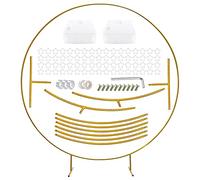 CZCPARY Support pour Arche de Ballons, Anneau pour Arche de Ballons, Utilisation intérieure et extérieure, diamètre doré 2,2 m, pour la décoration d'un Anniversaire, d'un Mariage ou d'une fête
