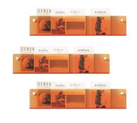 CZDANG Bibliothèques suspendues en Acrylique, Porte-revues, étagères Transparentes for Livres, étagères murales flottantes for Chambre, Bureau, 3 pièces(Clear -Orange,60 * 5 * 15cm)