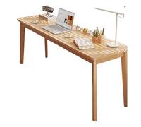 CZDANG Bureau de Lecture en Bois étroit, Tables Robustes for Ordinateur Portable, Table de Salle à Manger Minimaliste for Bureau, Bureau à Domicile et Petits espaces(Naturel)