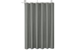 CZDANG Jacquard Weaving Shower Curtain， Modern Luxury-Inspired Long Bath Curtain with 12 Hooks， Waterproof Shower Curtains(Grey,150 * 180cm)