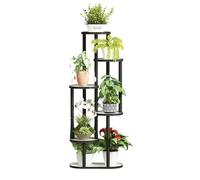 CZDANG Support Vertical for Plantes for Petits espaces, étagère à Fleurs d'angle en métal à 6 Niveaux, Support d'affichage for Plantes Hautes for Jardin extérieur, Patio, Bureau, Balcon(1)