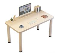 CZDANG Table d'écriture de Travail de Lecture en Bois, Bureau de Jeu d'ordinateur Minimaliste, Tables compactes for Ordinateur Portable, Table de Salle à Manger for étude,(Blanc,80 * 50 * 75CM)