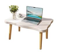 CZDANG Tables de lit en Bois, Petite Table à thé, Bureau for Le Petit-déjeuner, Le Travail et Les études, Bureau à Domicile for canapé, canapé, lit(Blanc)