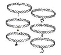Czdtq Lot de 6 colliers élastiques pour filles