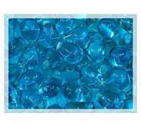 Czech 50-Piece Glass Beads, 6x9mm, Teardrop Aqua Blue Transparent
