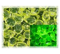 Czech 50-Piece Glass Beads, 6x9mm, Teardrop Transparent Yellow Uranium (80130)