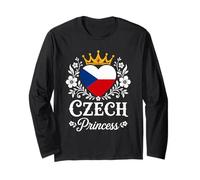 Czech Princess Czech Republic Flag Proud Czech Girl Manche Longue