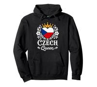 Czech Queen Czech Republic Flag Proud Czech Woman Sweat à Capuche