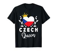 Czech Queen Czech Republic Flag Proud Czech Woman T-Shirt