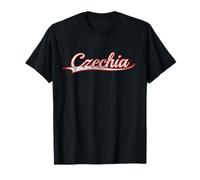 Czechia Czech Republic Europe Heritage Vintage Varsity T-Shirt