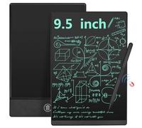 Czemo Tableau d'écriture LCD 9,5 Pouces, Mini LCD Tablette Ecriture Adulte, Réutilisables Tableau Numérique Portable pour Bureau, Mémo, Agenda, Monochrome