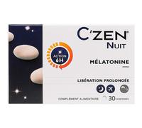Bausch & Lomb Complément alimentaire C'ZEN Nuit Mélatonine libération prolongée 30 comprimés