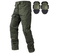 Czen Pantalones Militares Hombre Pantalones de Trabajo Cargo Militar de Combate Táctico Pantalones Bdu G3 Multi-Bolsillos Camuflaje Combat Pantalones con Rodilleras