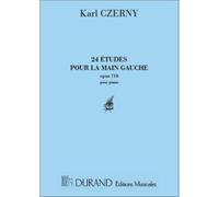 CZERNY K. - 24 ETUDES POUR LA MAIN GAUCHE OPUS 718 - PIANO
