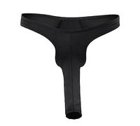 Czizitong Hommes Éléphant sous-vêtements String Serrés Jock Strap (Noir)