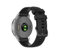 CZKE 18 20 22mm Bande de Surveillance pour Samsung Galaxy Watch 42mm / Garmin Vivoactive 3 / Vivoactive 4 4S / Forerunner 645 Strap Strap 645 (Color : Black, Size : 18mm)