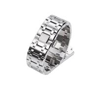 CZKE Bracelet de montre de marque 28 mm en acier inoxydable pour Audemars et Piguet Bracelet Royal Oak pour 15710 15703 (couleur : argent, taille : 28 mm ap marque)
