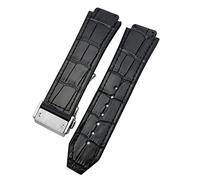 CZKE Bracelet de montre Hublot en caoutchouc de vachette de 25 à 19 mm pour homme et femme, 25-19mm, Agate