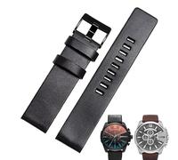 CZKE Bracelet en cuir de vache pour bracelet Diesel DZ7312 | DZ4323 | DZ7257 avec boucle ardillon en acier inoxydable 24 26 27 28 30 mm, 28mm, Agate