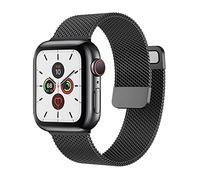 CZKE pour Apple Watch Band 44mm 40mm 38mm 42mm Accessoires Boucle magnétique Bracelet smartwatch pour i-Watch Serie 3 4 5 6 se 7 Strap (Color : Black, Size : 42mm-44mm-45mm)
