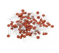 CZMDKEXM 0.033nf 50V Ceramic Disc Capacitor, 100 Pcs Ceramic Chip Capacitor Assortment Kit for Power Circuits Industrial Equipment,Brown Red