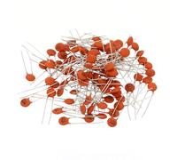 CZMDKEXM 0.1nf 50V Ceramic Disc Capacitor, 100 Pcs Ceramic Chip Capacitor Assortment Kit for Power Circuits Industrial Equipment,Brown Red
