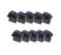 CZMDKEXM 10PCS 3D3P-Blue KCD1 23x16.8mm Switch 3PIN Red no Lights Button Rocker Power on/Off/on