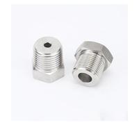 CZMDKEXM 1PC 3/8" BSP Male to M6x1 Female 304 Stainless Steel Reducer Bushing Pipe Fitting
