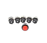 CZMDKEXM 1pcs Red Momentary SPST NO Round Cap Push Button Switch AC 6A/125V 3A/250V 6color R13-507 Push Button