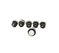 CZMDKEXM 1pcs White Momentary SPST NO Round Cap Push Button Switch AC 6A/125V 3A/250V 6color R13-507 Push Button