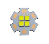 CZMDKEXM 1pcs XPL XP-L 4 Chips 36W LED Emitter Instead of XHP70 SST-90 3V/6V/12V Cool White Warm White LED with 20MM Cooper PCB(6V,Cool White)