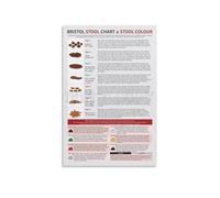 CZMDKEXM Bathroom Office Wall Decor Metal Sign Bristol Stool Chart Digestive Health Education Reference Funny Home Decor 8 X 12 in