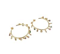 CZMDKEXM Charm Earrings Jewelry Circle Hoop Chandelier Earrings