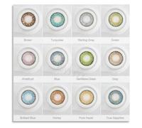 CZMDKEXM Eye Color Change Guide Poster Colored Lens Chart Wall-Art for Makeup Studio Decor(Unframed,12x18inch(30x45cm))
