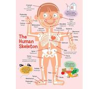 CZMDKEXM Human Skeleton Anatomy Poster Education Chart Skeletal System Bones Classroom Hospital Office Decor Wall-Art(Framed,12x18inch(30x45cm))
