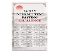 CZMDKEXM Monthly Fasting Poster Meal Timing Nutrition Wall-Art | Helps users stay accountable with clear daily check in progress markers(Unframed,16x24inch(40x60cm))