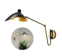 CZMYCBG Applique Murale à Bras Articulé Avec Abat-Jour En Métal Lampe Murale Moderne à Bras Articulé Réglable En Métal Lampe De Lecture Murale Vintage Et Industrielle Pour Chambre à Coucher Et Salon