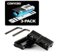 CZMYCBG Base de Montage pour Adaptateur de Lunette 3 Paires, Queue d'aronde 11 mm vers Rail Weaver Picatinny 20 mm, Convertisseur 9,5 mm - 10 mm Queue d'aronde