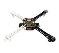 CZMYCBG Kit de Châssis pour Quadricoptère F450V2, Châssis de Drone à 4 Axes avec Empattement Diagonal de 450 Mm, Compatible avec Les Pièces et Les Contrôleurs de Vol Standard du F450.(Black-White)