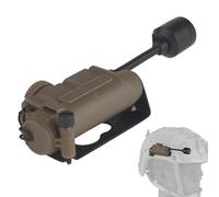 CZMYCBG Lampe de Casque Tactique 5 en 1 avec LED Infrarouge Rouge/Verte/Bleue/Blanche, Rails de Guidage Arc Inclus, pour Système Molle(Tan)