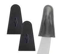 CZMYCBG Protection D'extrémité de Branche pour Arc Classique en Cuir, Manchon Souple pour Branches d'arc de Chasse en Plein Air, Accessoires pour Arc Classique(Black)