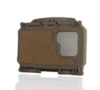 CZMYCBG Support de Téléphone Tactique Multifonctionnel pour Poitrine, Plaque de Navigation Molle pour Airsoft, Randonnée, Cyclisme, Missions Tactiques en Plein Air(Brown,S)