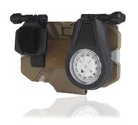 CZMYCBG Support Téléphone Molle avec Boussole Rabattable, Étui Téléphone à Rabat Relevable, Porte-Smartphone Navigation Extérieure pour Randonnée et Terrain